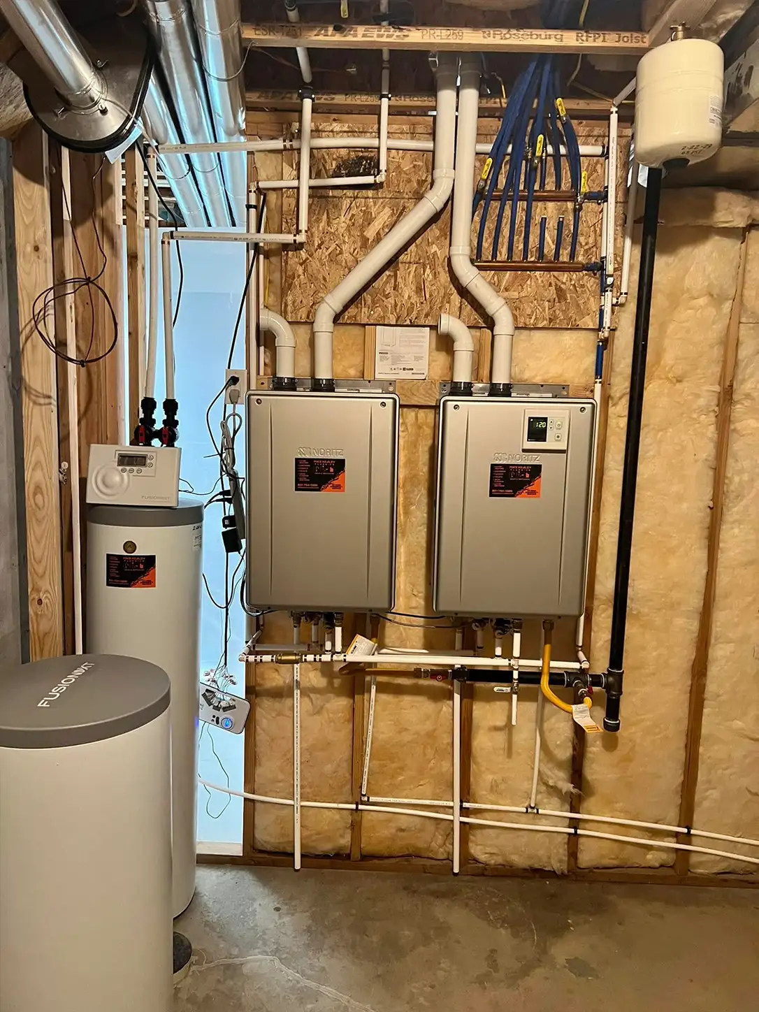 Dual Water Heater Replacement, Utah County — after plumbing installation and repair by Mike Healey Plumbing