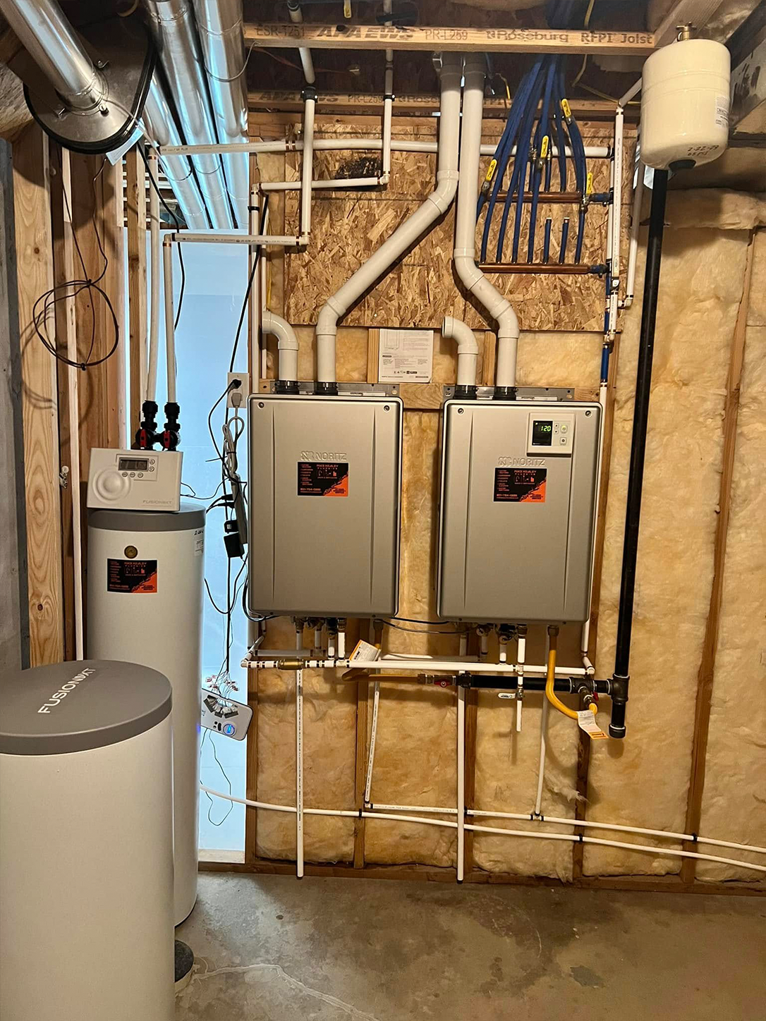 Dual Water Heater Replacement, Utah County — after