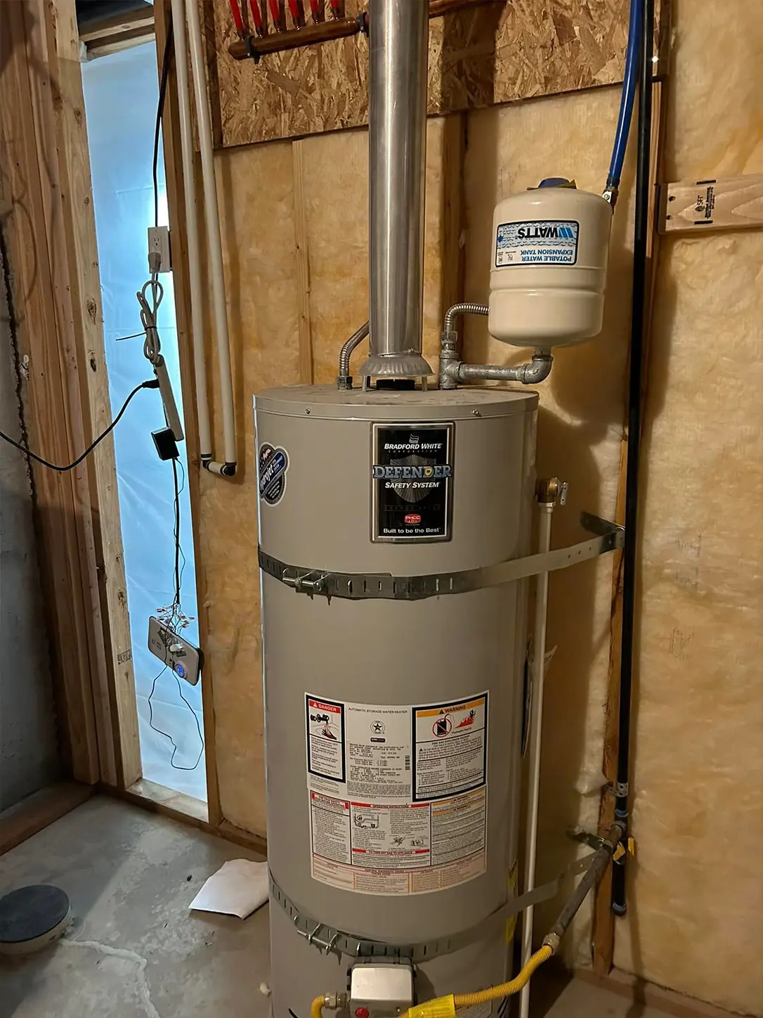 Dual Water Heater Replacement, Utah County — before plumbing work by Mike Healey Plumbing, licensed master plumber